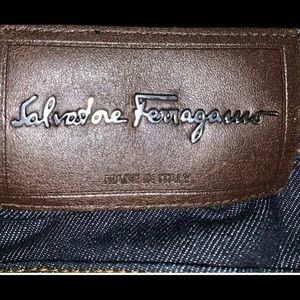 Salvatore Ferragamo Blue Straight Jeans Size 34x35